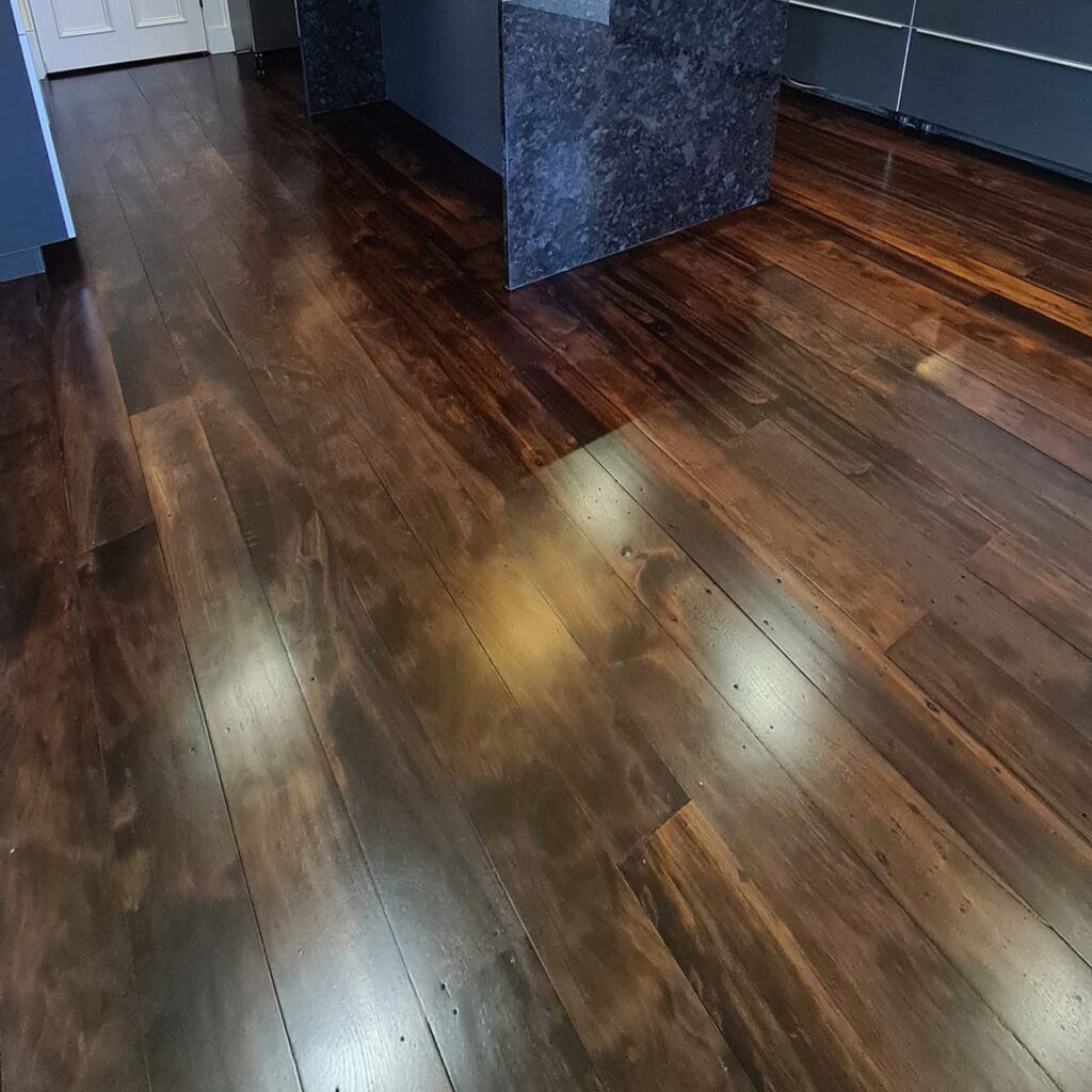 Hardwood floor resanding in an Auckland home